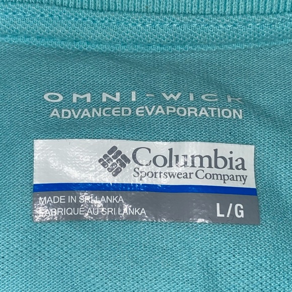Columbia PFG Polo Omni Wick Mens Size Large Beach Coastal Outdoor Fishing Shirt - Picture 5 of 10